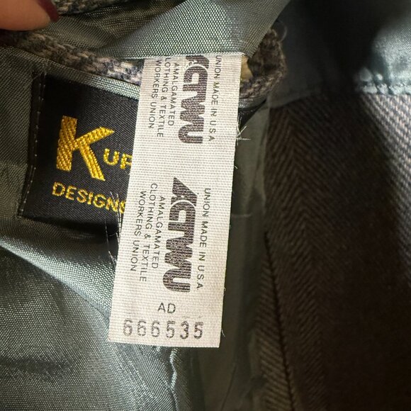 Kuppenheimer Blazer Sports Jacket Herringbone Gray - Picture 5 of 11